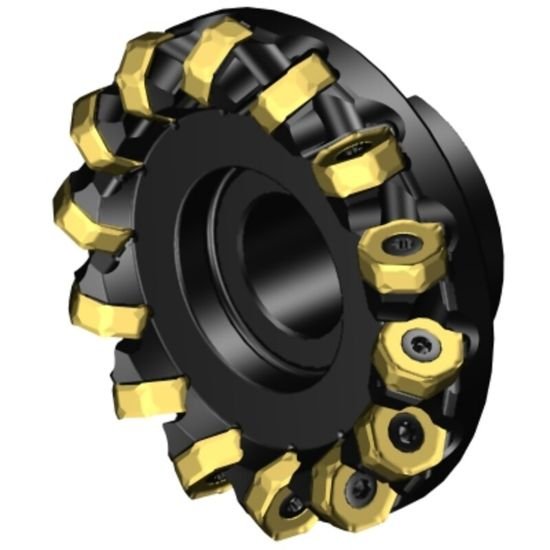 Picture of Sandvik A745-125J38-21H Face Mill Great For Heavy Roughing Utalizing 14 Corner Insert For Cost Effective Roughing. 42.0°, Face Mill