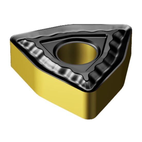 Picture of WNMG 332-QM 4305 Sandvik WNMG060408-QM 4305 Trigon Negative Carbide 0.0310 0.79mm Radius Medium, Semi Finishing