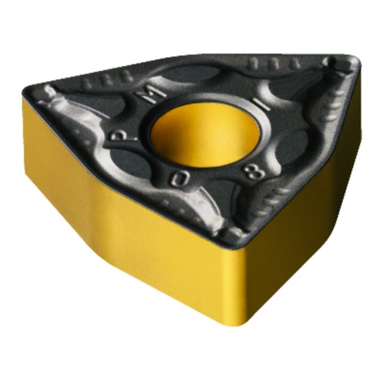 Picture of WNMG 433-PM 4305 Sandvik WNMG080412-PM 4305 Trigon Negative Carbide 0.0470 1.19mm Radius Medium, Semi Finishing