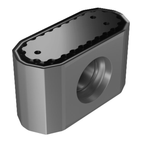 Picture of Sandvik 425N-1707E-KLW12 1010 CoroMill® 425, Carbide Insert for Milling, TiAlN2 Coating Insert