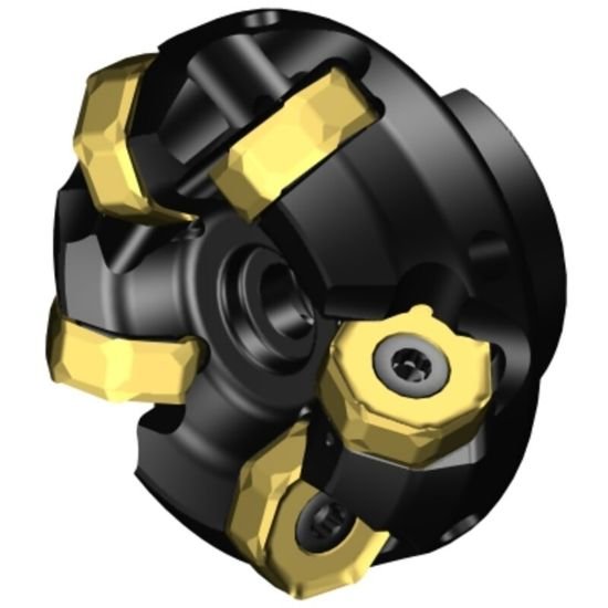 Picture of Sandvik 745-063Q22-21MD Face Mill Great For Heavy Roughing Utalizing 14 Corner Insert For Cost Effective Roughing. 42.0°, Face Mill