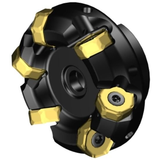 Picture of Sandvik 745-080Q27-21MD Face Mill Great For Heavy Roughing Utalizing 14 Corner Insert For Cost Effective Roughing. 42.0°, Face Mill