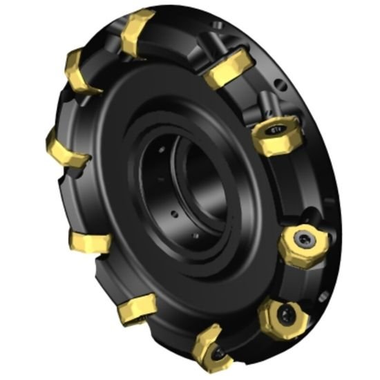 Picture of Sandvik 745-160Q40-21MD Face Mill Great For Heavy Roughing Utalizing 14 Corner Insert For Cost Effective Roughing. 42.0°, Face Mill