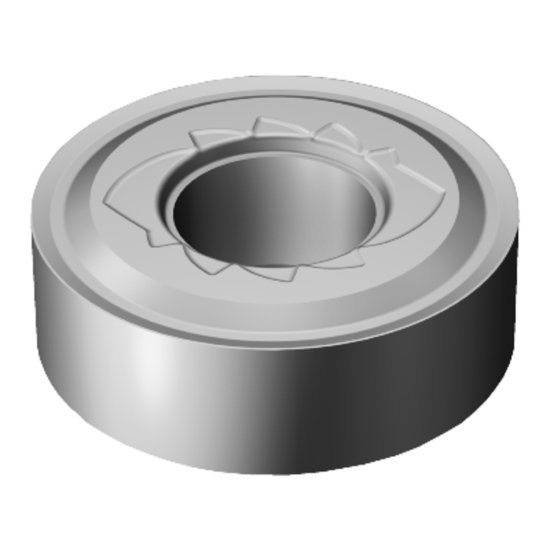 Picture of RNMG 64-SM H13A Sandvik RNMG 190600-SM H13A Round Negative Carbide 0.3750 9.53mm Radius Roughing, Medium