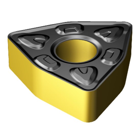 Picture of WNMG 433-XMR 4325 Sandvik WNMG080412-XMR 4325 Trigon Negative Carbide 0.0470 1.19mm Radius Roughing, Medium