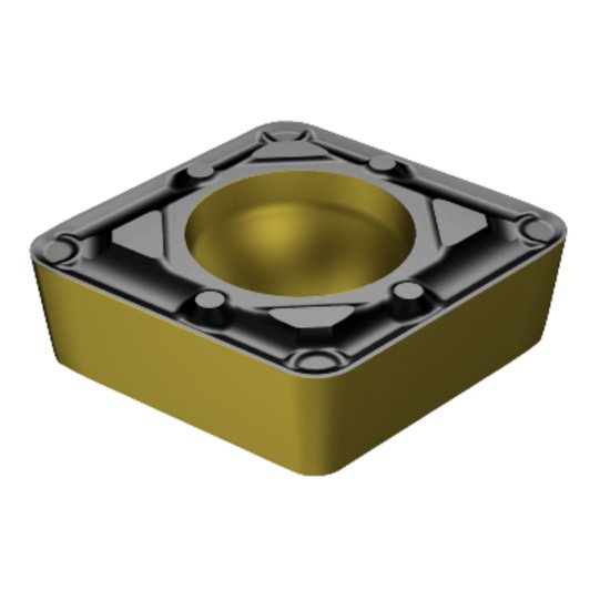 Picture of CCMT 3(2.5)2-WF 3225 Sandvik CCMT09T308 WF 3225 80.0° Positive Carbide 0.0310 0.79mm Radius Finishing, Semi Finishing