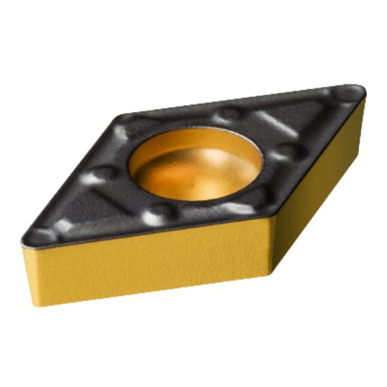 Picture of DCMX 3(2.5)1-WF 3225 Sandvik DCMX11T304-WF 3225 55.0° Positive Carbide 0.0160 0.41mm Radius Finishing, Semi Finishing