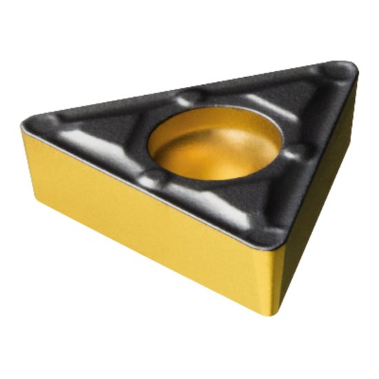 Picture of TCMX 1.8(1.5)2-WF 3210 Sandvik TCMX 090208-WF 3210 Triangle Positive Carbide 0.0310 0.79mm Radius Finishing, Semi Finishing