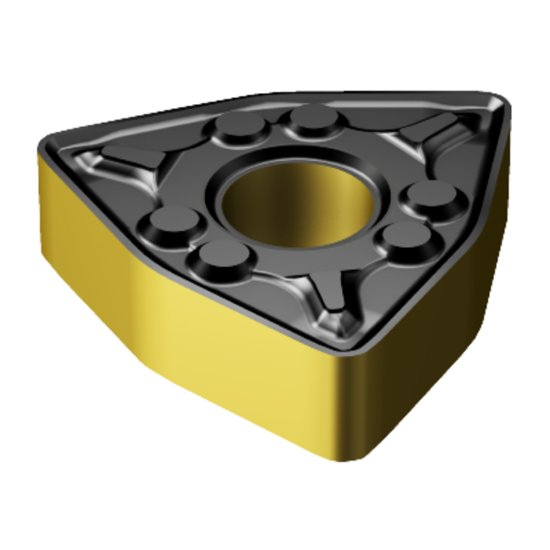 Picture of WNMG 432-WMX 3225 Sandvik WNMG080408-WMX 3225 Trigon Negative Carbide 0.0310 0.79mm Radius Medium, Semi Finishing