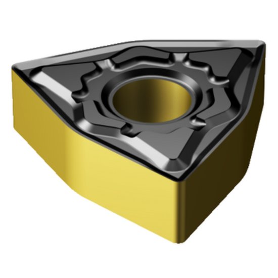 Picture of WNMG 433-KF 3210 Sandvik WNMG080412-KF 3210 Trigon Negative Carbide 0.0470 1.19mm Radius Finishing, Semi Finishing