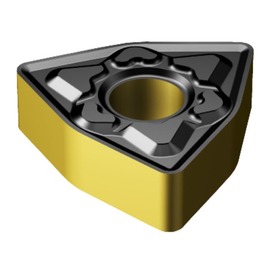 Picture of WNMG 433-KM 3225 Sandvik WNMG080412-KM 3225 Trigon Negative Carbide 0.0470 1.19mm Radius Medium, Semi Finishing
