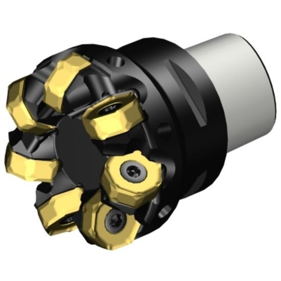 Picture of Sandvik 745-063C6-21H Face Mill Great For Heavy Roughing Utalizing 14 Corner Insert For Cost Effective Roughing. 42.0°, Face Mill