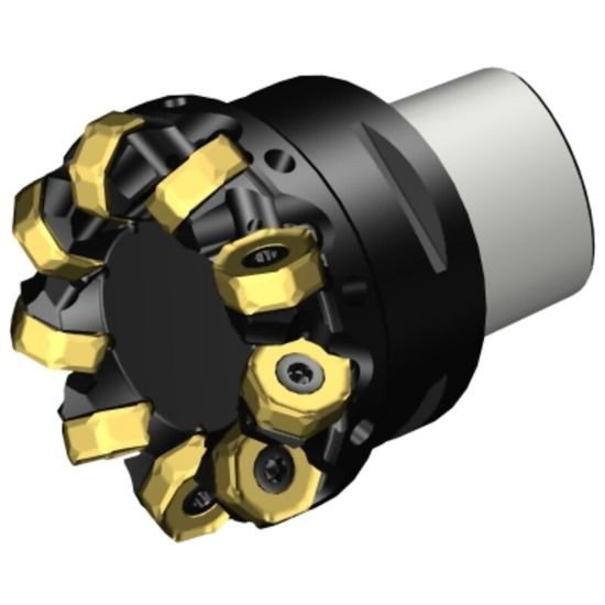 Picture of Sandvik 745-080C8-21H Face Mill Great For Heavy Roughing Utalizing 14 Corner Insert For Cost Effective Roughing. 42.0°, Face Mill