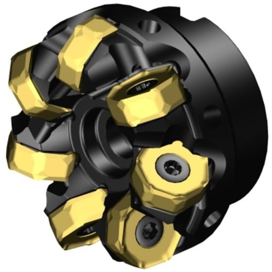 Picture of Sandvik A745-063R25-21H Face Mill Great For Heavy Roughing Utalizing 14 Corner Insert For Cost Effective Roughing. 42.0°, Face Mill