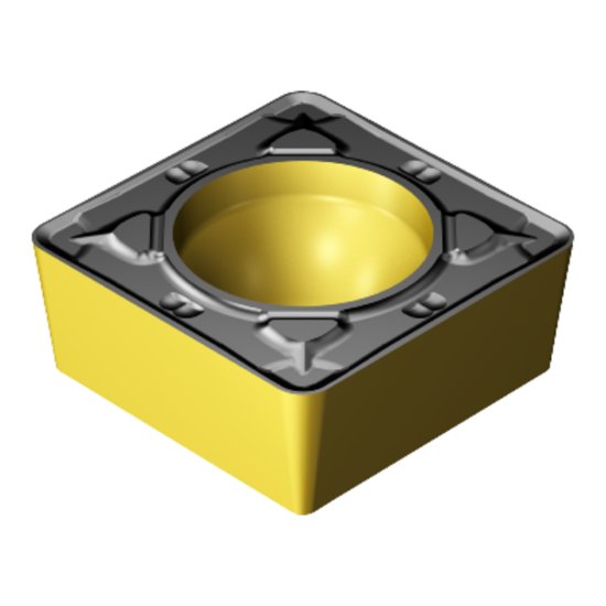 Picture of SCMT 433-PR 4335 Sandvik SCMT 120412-PR 4335 Square Positive Carbide 0.0470 1.19mm Radius Roughing, Medium