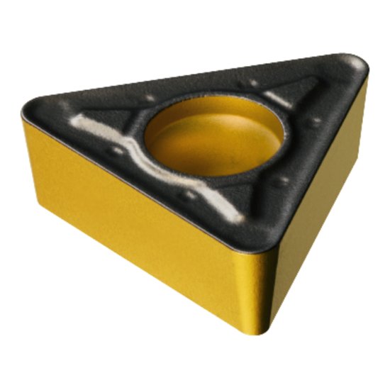 Picture of TCMT 3(2.5)2-PR 4335 Sandvik TCMT 16T308-PR 4335 Triangle Positive Carbide 0.0310 0.79mm Radius Roughing, Medium