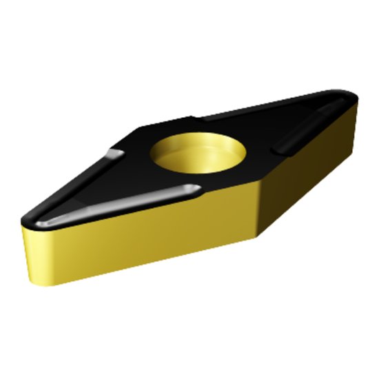 Picture of VBMT 2(1.5)0-UF 4335 Sandvik VBMT 110202-UF 4335 35.0° Positive Carbide 0.0080 0.20mm Radius Finishing, Semi Finishing