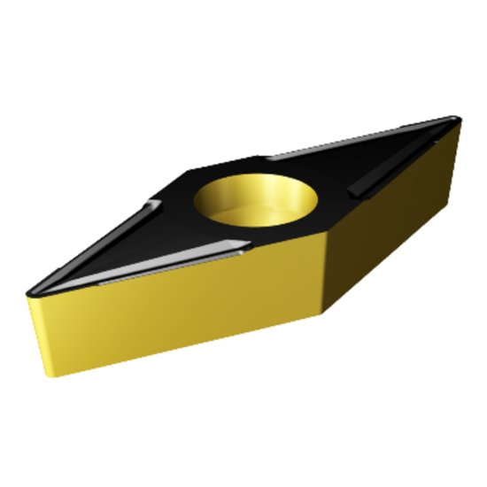 Picture of VBMT 332-UR 4335 Sandvik VBMT 160408-UR 4335 35.0° Positive Carbide 0.0310 0.79mm Radius Roughing, Medium