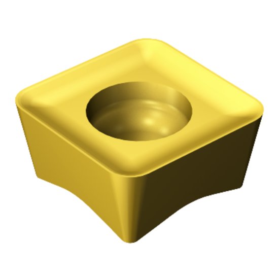 Picture of Sandvik 415N-05 02 06M-M30 S40T CoroMill® 415, Carbide Insert for Milling, TiCN + Al2O3 + TiN Coating Insert