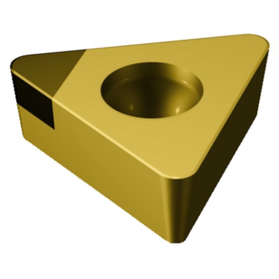 Picture of TCGW1.2(1.2)1S0320E 7105 Sandvik TCGW06T104S0320E 7105 Triangle Positive CBN 0.0160 0.41mm Radius Finishing, Semi Finishing