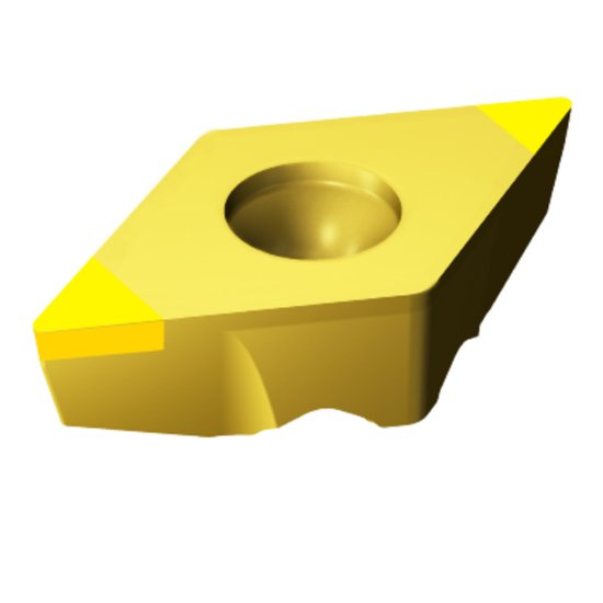 Picture of TR-DC1304S01020F 7105 Sandvik TR-DC1304S01020F 7105 55.0° Positive CBN 0.0160 0.41mm Radius Finishing, Semi Finishing