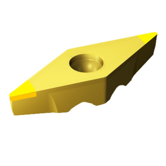 Picture of TR-VB1308S01020F 7115 Sandvik TR-VB1308S01020F 7115 35.0° Positive CBN 0.0310 0.79mm Radius Finishing, Semi Finishing