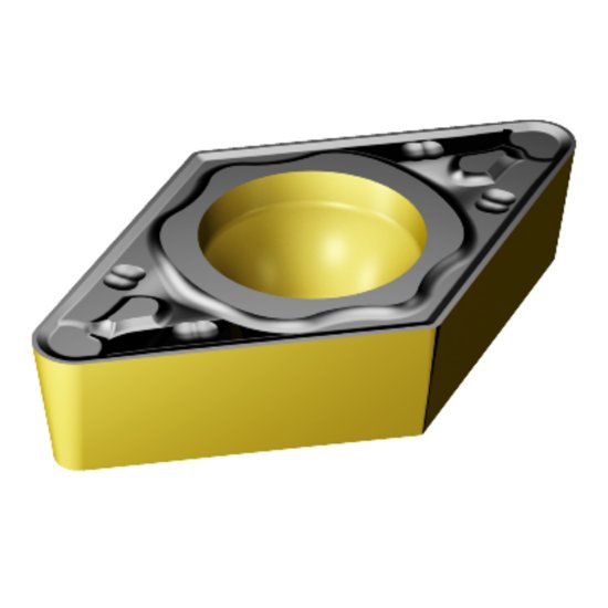 Picture of DCMT 3(2.5)3-MR 2220 Sandvik DCMT11T312-MR 2220 55.0° Positive Carbide 0.0470 1.19mm Radius Roughing, Medium