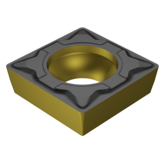 Picture of SCMT 3(2.5)2-MF 2220 Sandvik SCMT 09T308-MF 2220 Square Positive Carbide 0.0310 0.79mm Radius Finishing, Semi Finishing