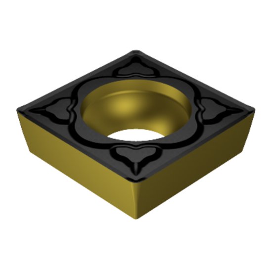 Picture of SCMT 3(2.5)2-mm 2220 Sandvik SCMT 09T308-mm 2220 Square Positive Carbide 0.0310 0.79mm Radius Medium, Semi Finishing