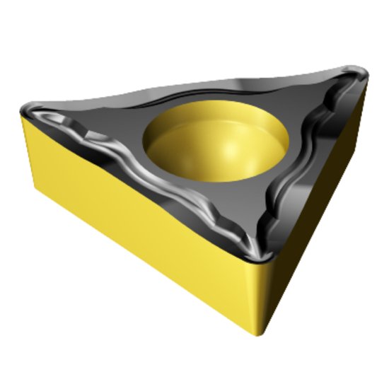 Picture of TCMT 2(1.5)1-UM 2220 Sandvik TCMT 110304.51-UM 2220 Triangle Positive Carbide 0.0160 0.41mm Radius Medium, Semi Finishing