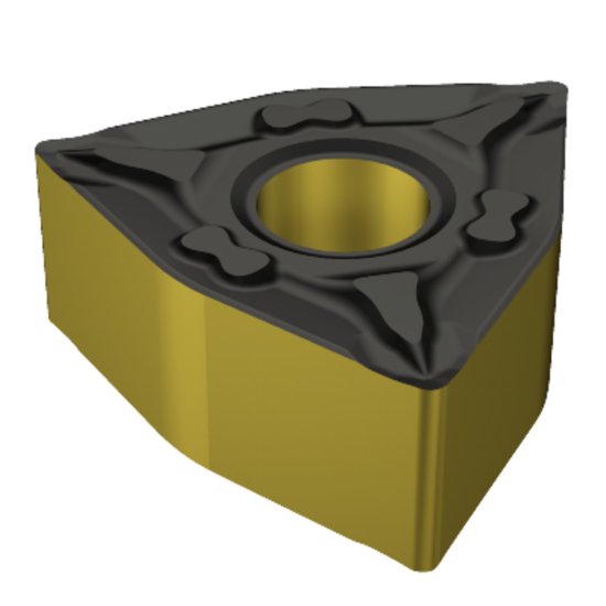 Picture of WNMG 332-MF 2220 Sandvik WNMG060408-MF 2220 Trigon Negative Carbide 0.0310 0.79mm Radius Finishing, Semi Finishing