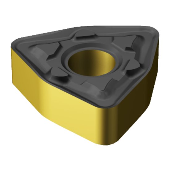 Picture of WNMG 432-mm 2220 Sandvik WNMG080408-mm 2220 Trigon Negative Carbide 0.0310 0.79mm Radius Medium, Semi Finishing