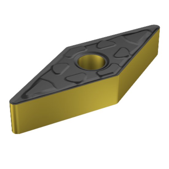 Picture of VNMG 332-mm 2220 Sandvik VNMG 160408-mm 2220 35.0° Negative Carbide 0.0310 0.79mm Radius Medium, Semi Finishing