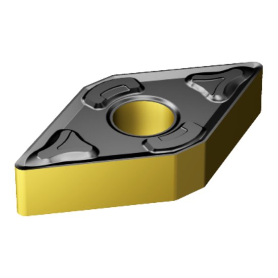 Picture of DNMG 443-XM 2220 Sandvik DNMG150612 XM 2220 55.0° Negative Carbide 0.0470 1.19mm Radius Medium, Semi Finishing