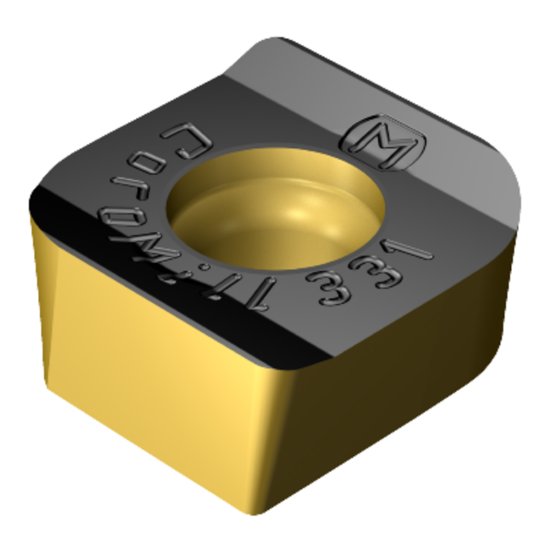 Picture of Sandvik R331.1A-11 50 40H-WM 4330, CoroMill 331 Carbide Insert for Slotting, CVD Ti(C,N)+Al2O3+TiN Coating Insert