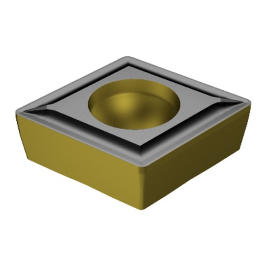 Picture of CCMT 3(2.5)1-UF 4415 Sandvik CCMT09T304 UF 4415 80.0° Positive Carbide 0.0160 0.41mm Radius Finishing, Semi Finishing