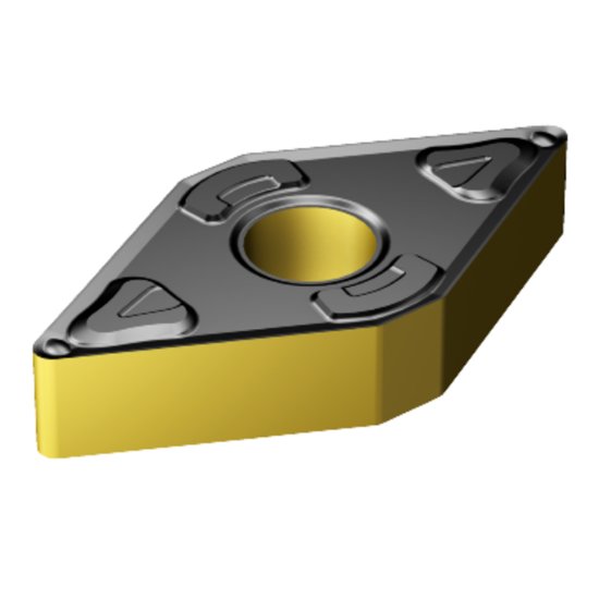 Picture of DNMG 442-XF 4415 Sandvik DNMG150608 XF 4415 55.0° Negative Carbide 0.0320 0.81mm Radius Medium, Semi Finishing