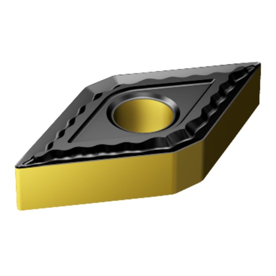 Picture of DNMG 432-QM 4425 Sandvik DNMG150408 QM 4425 55.0° Negative Carbide 0.0320 0.81mm Radius Medium, Semi Finishing