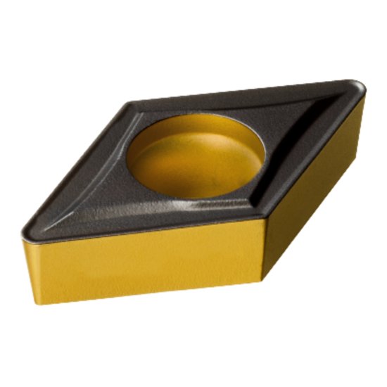 Picture of DCMT 3(2.5)3-UR 4425 Sandvik DCMT11T312-UR 4425 55.0° Positive Carbide 0.0470 1.19mm Radius Roughing, Medium