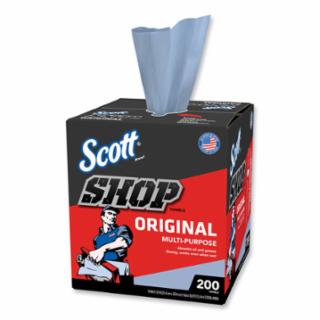 Picture of 412-75190 #75190 Scott Shop Towels Original Blue Pop-Up Dispenser Box 200 Towels/Box