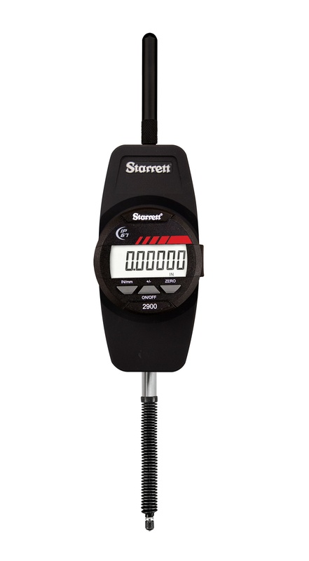 Picture of Starrett D5001BZ-60/1500 Digital Indicator, IP67 Protection, SPC Output, 1"/25mm Range, .0001"/0.001mm Res., 3/8" Stem