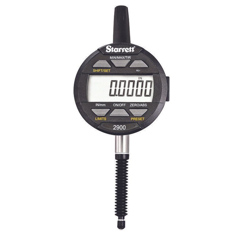 Picture of Starrett 2900-4-1 Digital Indicator, IP67 Protection, SPC Output, 1"/25mm Range, .0005"/0.01mm Resolutions