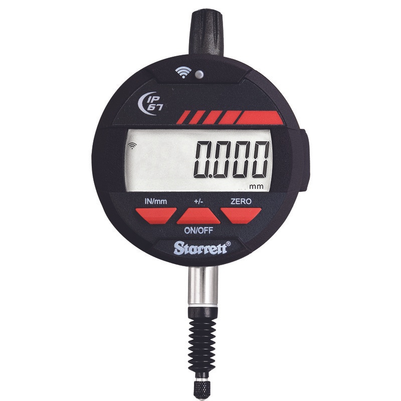 Picture of Starrett 2900-1M-25 Digital Indicator, IP67 Protection, SPC Output, 12mm/.5" Range, 0.001mm/.00005" Res., 8mm Stem