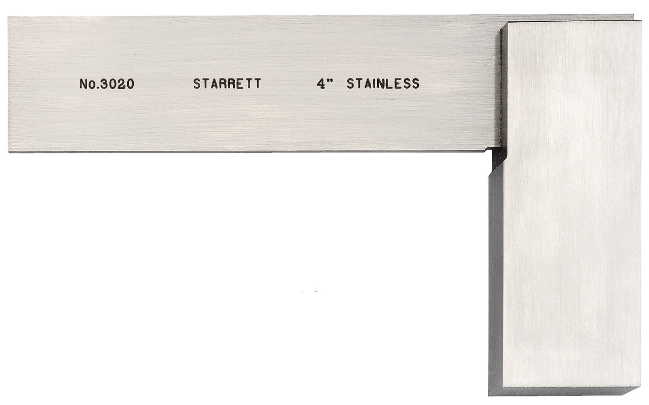 Picture of Starrett 3020-4 Square, Stainless, 4" Blade