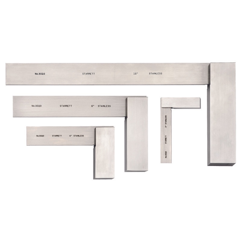Picture of Starrett S3020Z Stainless Steel Squares, 4 Piece Set