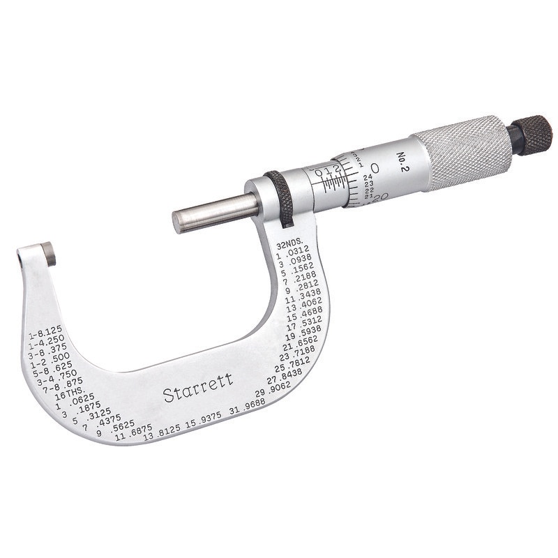Picture of Starrett T2Xrl Outside Micrometer, 1"-2", .0001" Grads.