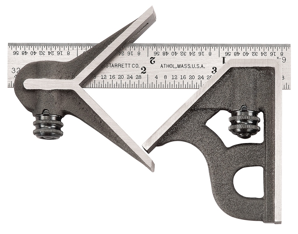 Picture of Starrett 11HC-4-4R Combination Square, 4", 4R Grads