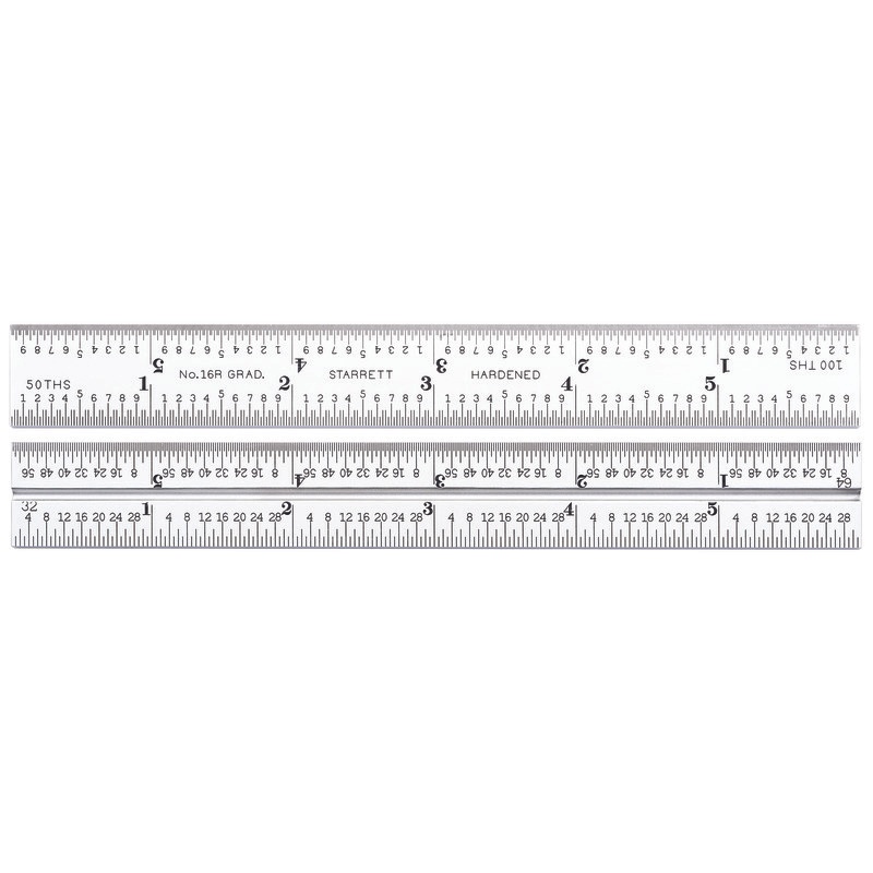 Picture of Starrett Cb6-16R Blade Only, Satin Chrome, For Combination Set, 6"