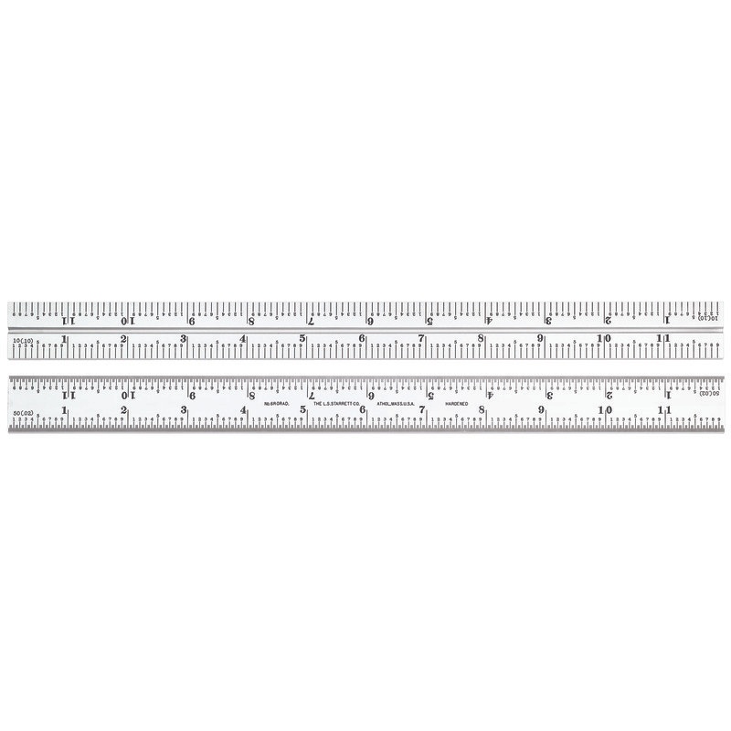 Picture of Starrett Cb12-6R Blade Only, Satin Chrome, For Combination Set, 12"