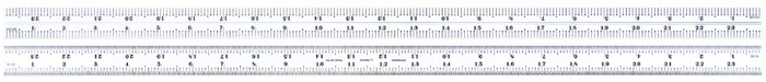 Picture of Starrett Cb24-6R Blade Only, Satin Chrome, For Combination Set, 24"